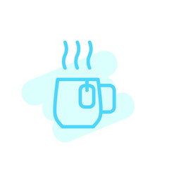 Illustration Vector graphic of teacup icon template