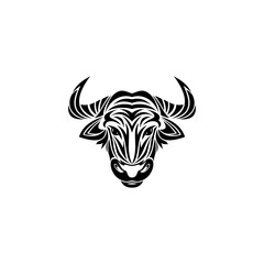 Fototapeta premium Bull head logo design inspiration