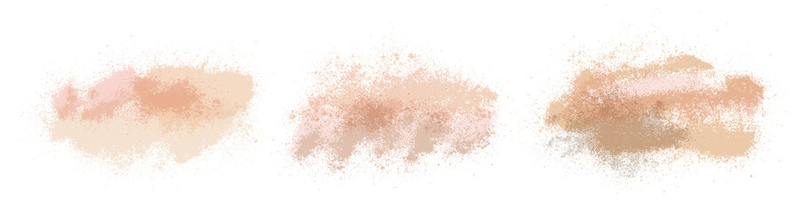 Grunge abstract textures set. Colorful powder stains . Splatter backdrops. Powder texture backgrounds. Highly detailed grunge. Trendy pastel color overlays.