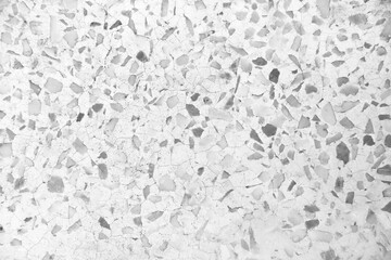 Old terrazzo texture hamper patterns floor black and white background