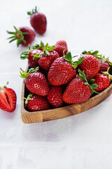 Fresh ripe delicious strawberries