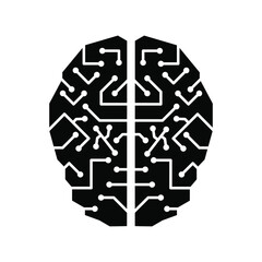 Artificial intelligence icon vector set. AI illustration sign collection. Technology symbol.
