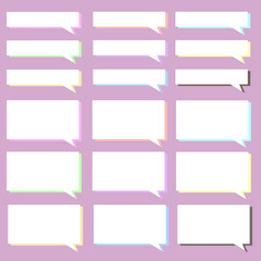 set of colorful bubbles