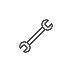 Wrench line icon