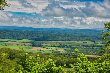 Landschaft im französischen Jura nahe Mirebel