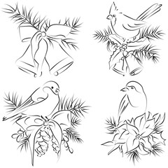 Hand Drawn of Winter beautiful illustration