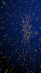 Fototapeta premium Festive divine confetti. Celebration stars. Rainbo