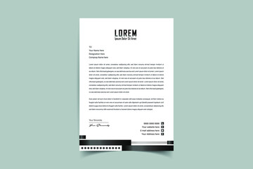 Modern Creative & Clean business style letterhead of your corporate project design to print with vector & illustration. Letterhead design for your business, print ready, corporate identity letterhead.