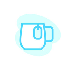  Illustration Vector graphic of teacup icon template