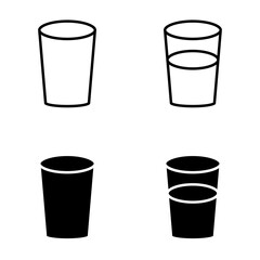 Glass of water icon