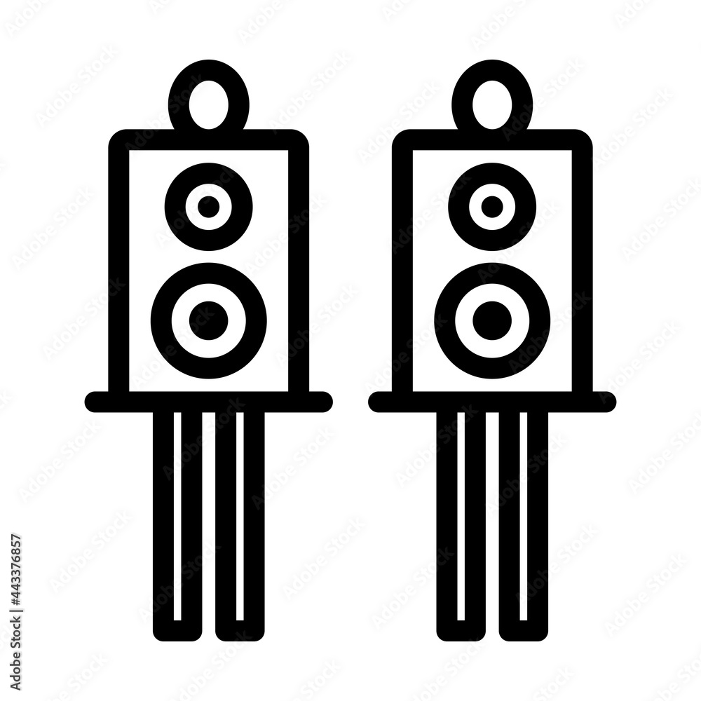 Canvas Prints audio system speakers icon