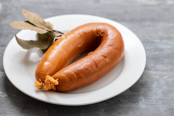 typical portuguese smoked sausage farinheira