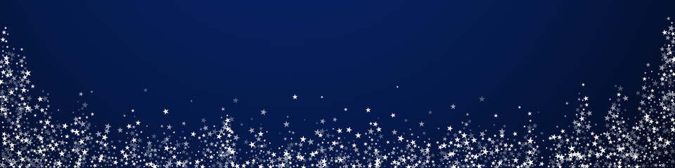 Amazing falling stars Christmas background. Subtle