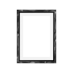 Frame for photographs and paintings in grunge style. Vector illustration.