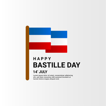 happy bastille day background, suitable for posters, backgrounds, stickers and others