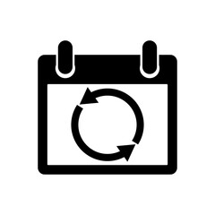 Calendar icon, logo isolated on a white background