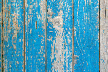 Fototapeta na wymiar Background made of blue colored wooden planks
