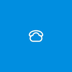 Obraz premium cloud phone vector