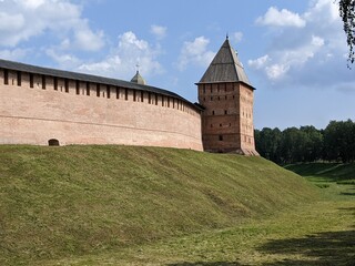 old castle in the village of the country velikiy novgorod russia 