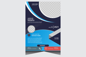 Promotional corporate business flyer design template