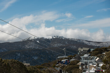 ski resort in the mountains