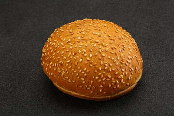 Burger bun with sesame seeds