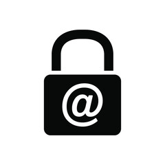 Internet security icon vector graphic illustration