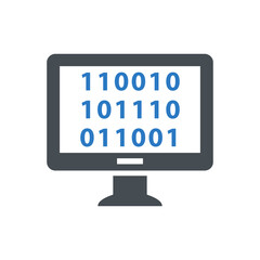 Big data icon vector graphic illustration