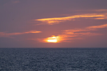 Obraz premium Mediterranean Sea Sunset, Barcelona