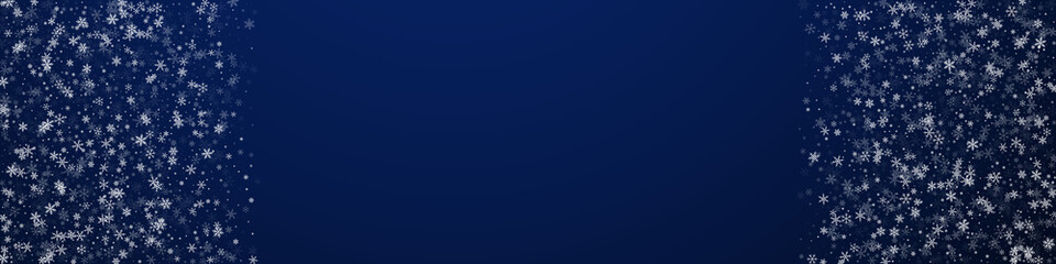 Beautiful snowfall Christmas background. Subtle fl