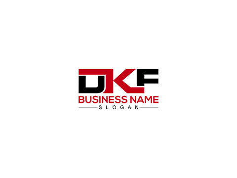 Letter DKF Logo Icon Vector Image Design For Your Business