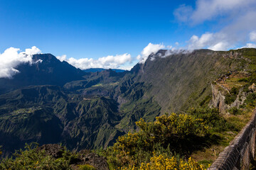 Mafate circus, from piton Maido, La Reunion island
