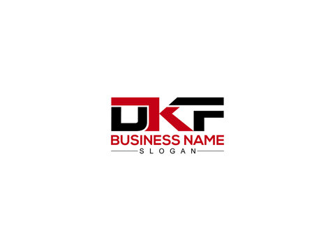 Letter DKF Logo Icon Vector Image Design For Your Business