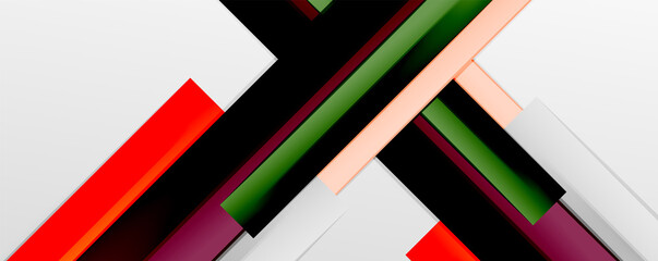 Multicolored lines background. Design template for business or technology presentations, internet posters or web brochure covers