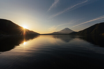 Camping scenery Motosu ko