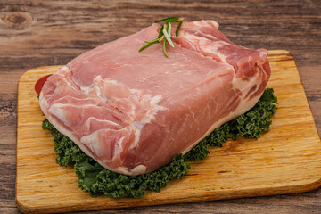 Fototapeta premium Pork meat piece for cooking