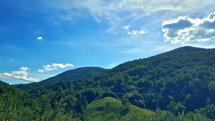 Obraz premium Summer landscape scenery on mountain Igman, Bosnia and Herzegovina