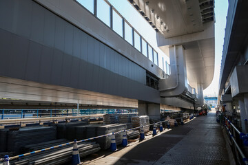 Naklejka premium 建設中の高速道路