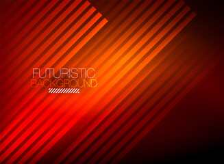 Bright neon color techno abstract background, shiny glowing neon lines in the dark background