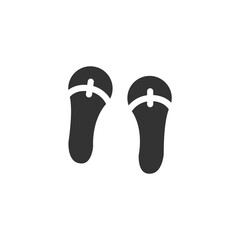 Flip flops icon isolated on white background. Slippers symbol modern, simple, vector, icon for website design, mobile app, ui. Vector Illustration