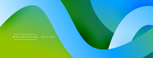 Abstract overlapping lines and circles geometric background with gradient colors