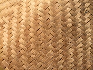 The series of woven bamboo becomes a very beautiful texture display.