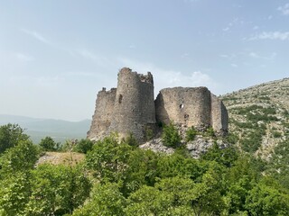 Fototapeta na wymiar Glavas old fort near Knin, Croatia