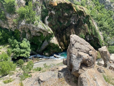 Krcic river near Knin landscape