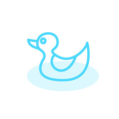 Illustration Vector graphic of duck icon template