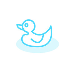 Illustration Vector graphic of duck icon template