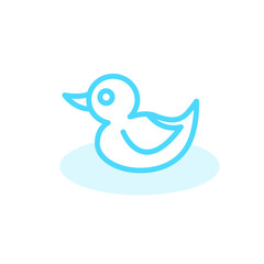 Illustration Vector graphic of duck icon template