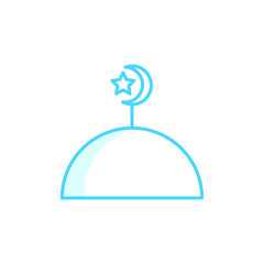 Illustration Vector graphic of mosque icon template