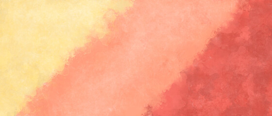 Obraz premium Autumn yellow-peach appetizing watercolor grunge background