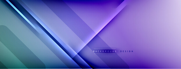 Abstract background. Shadow lines on bright shiny gradient background.